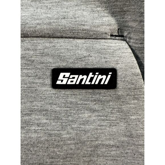 Santini 365 Grey Hoodie Jacket Mummu Cycling Medium Racing Bike - Picture 7 of 11